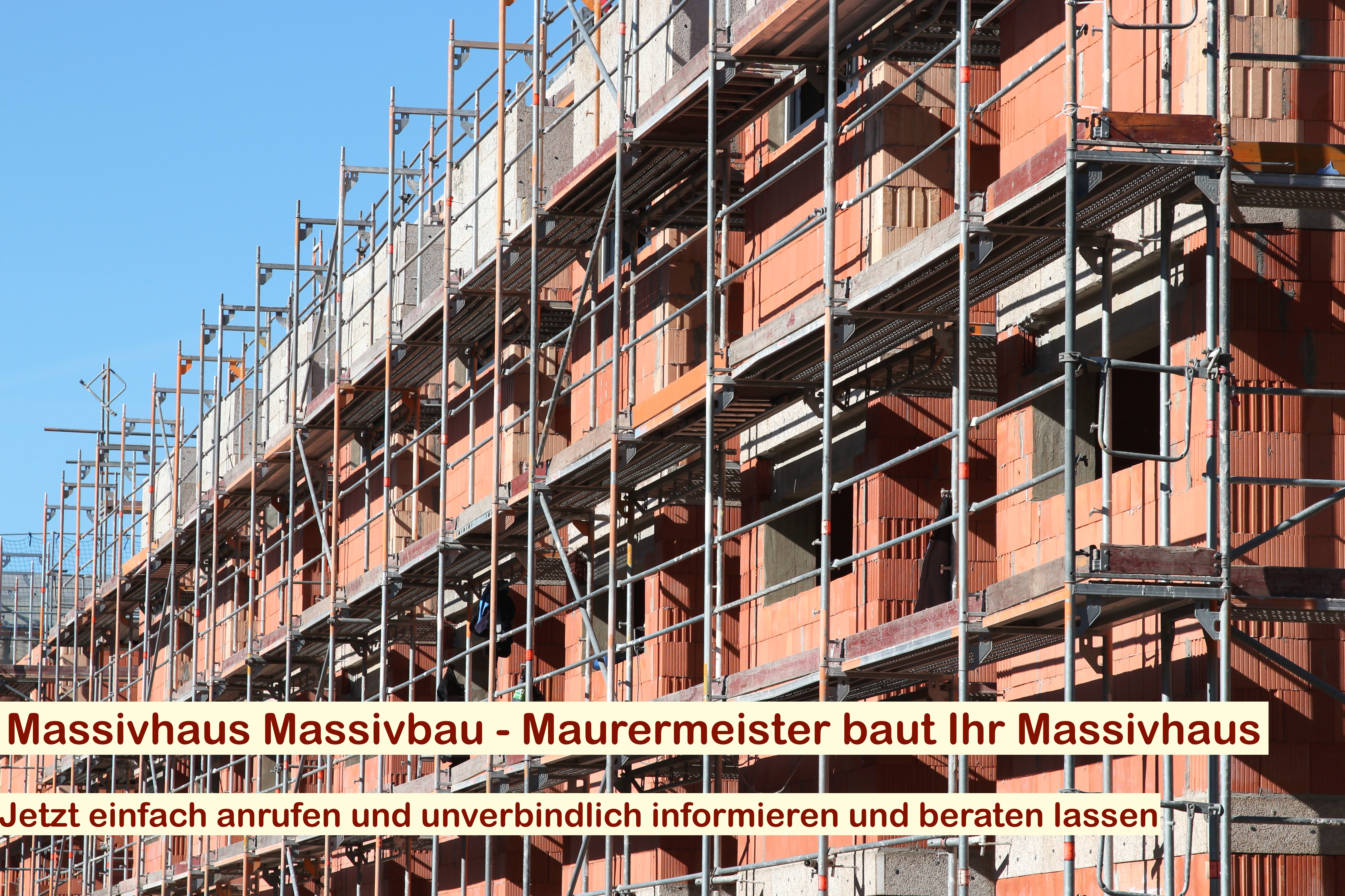 Massivhaus Massivbau Berlin - Maurerarbeiten